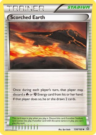 Scorched Earth 138  - Reverse Holofoil XY  Primal Clash - Uncommon