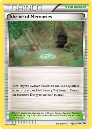 Shrine of Memories 139  - Reverse Holofoil XY  Primal Clash - Uncommon