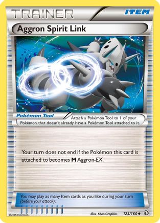 Aggron Spirit Link  - Reverse Holofoil XY  Primal Clash - Uncommon