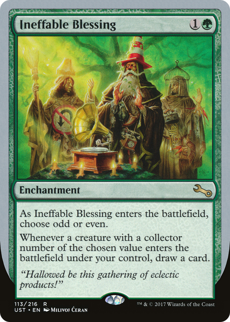 Ineffable Blessing (E) (UST-113) - Unstable Foil