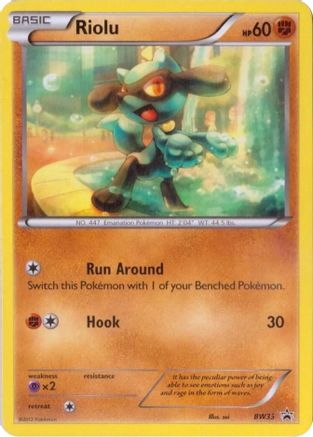 Riolu - BW33  Black and White Promos - Promo