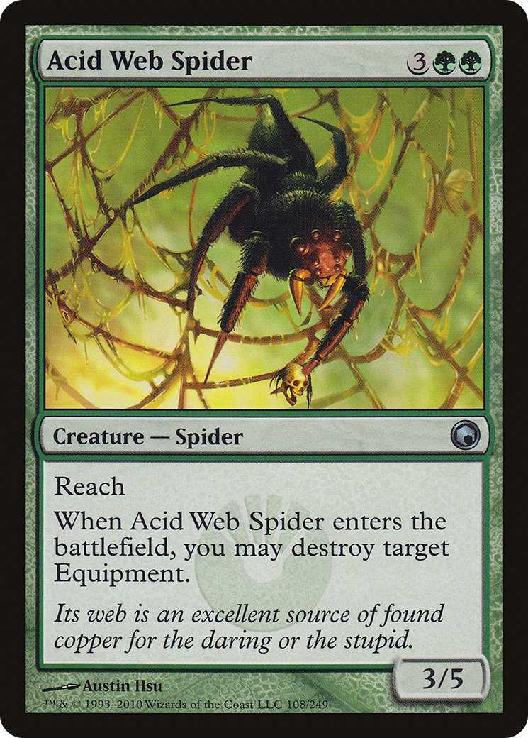 Acid Web Spider (SOM-108) - Scars of Mirrodin