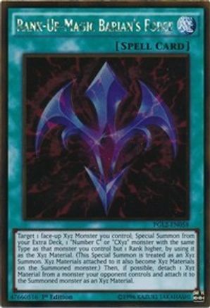 Rank-Up-Magic Barian's Force (PGL2-EN058) - Premium Gold: Return of the Bling 1st Edition