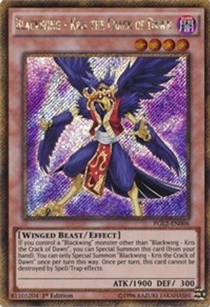 Blackwing - Kris the Crack of Dawn (PGL2-EN006) - Premium Gold: Return of the Bling Unlimited