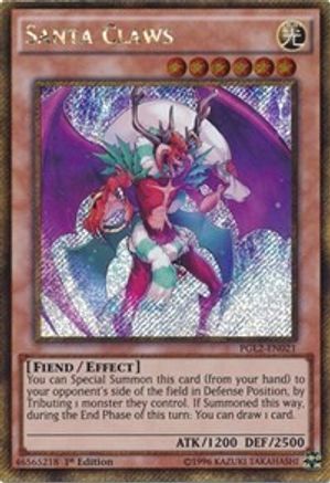 Santa Claws (PGL2-EN021) - Premium Gold: Return of the Bling 1st Edition