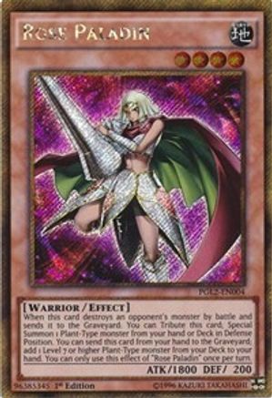 Rose Paladin (PGL2-EN004) - Premium Gold: Return of the Bling 1st Edition