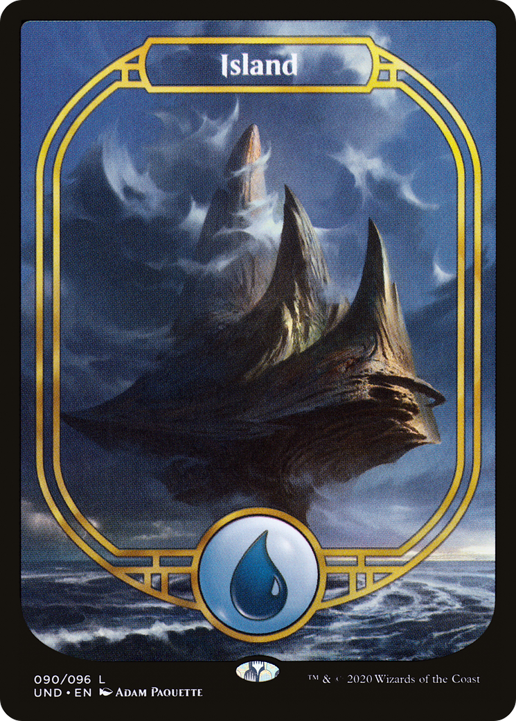 Island (Full Art) (UND-090) - Unsanctioned Foil