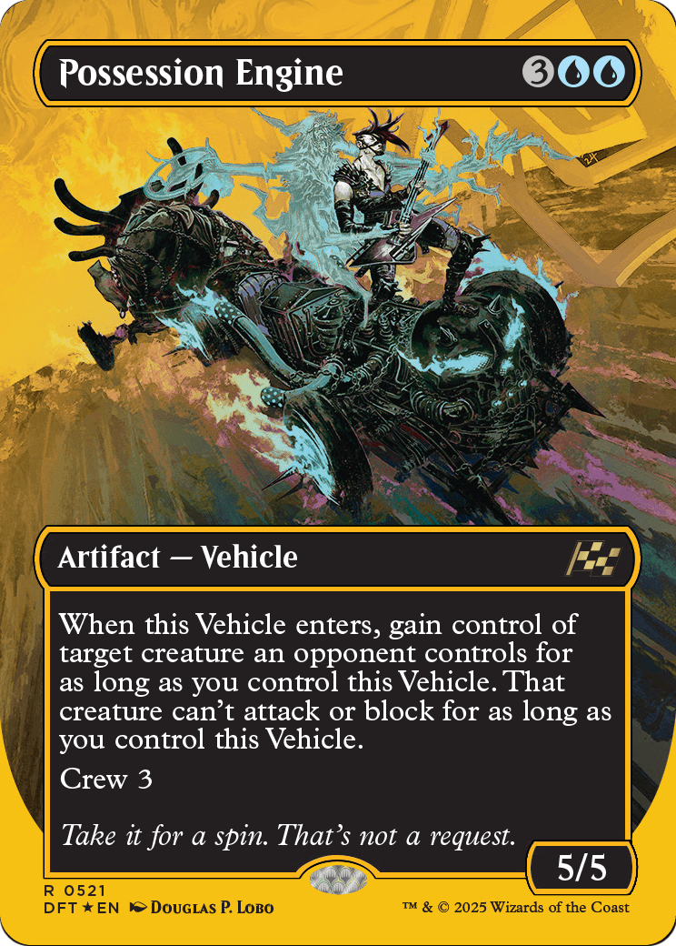 Possession Engine (Borderless) (First-Place Foil) (DFT-521) - Aetherdrift Foil