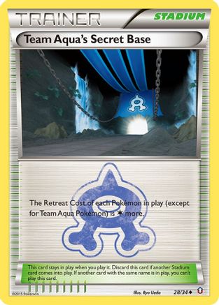 Team Aqua's Secret Base 028  - Reverse Holofoil Double Crisis - Uncommon