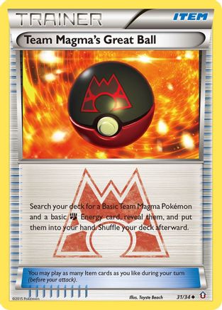 Team Magma's Great Ball 031  Double Crisis - Uncommon