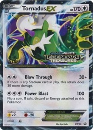 Tornadus EX - BW96 (Prerelease) [Staff]  - Holofoil Black and White Promos - Promo