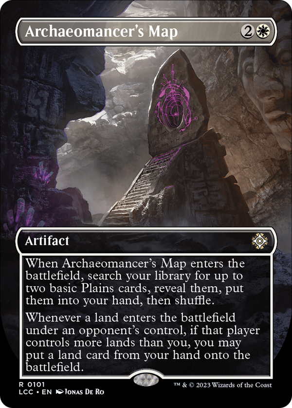Archaeomancer's Map (Borderless) (LCC-101) - The Lost Caverns of Ixalan Commander