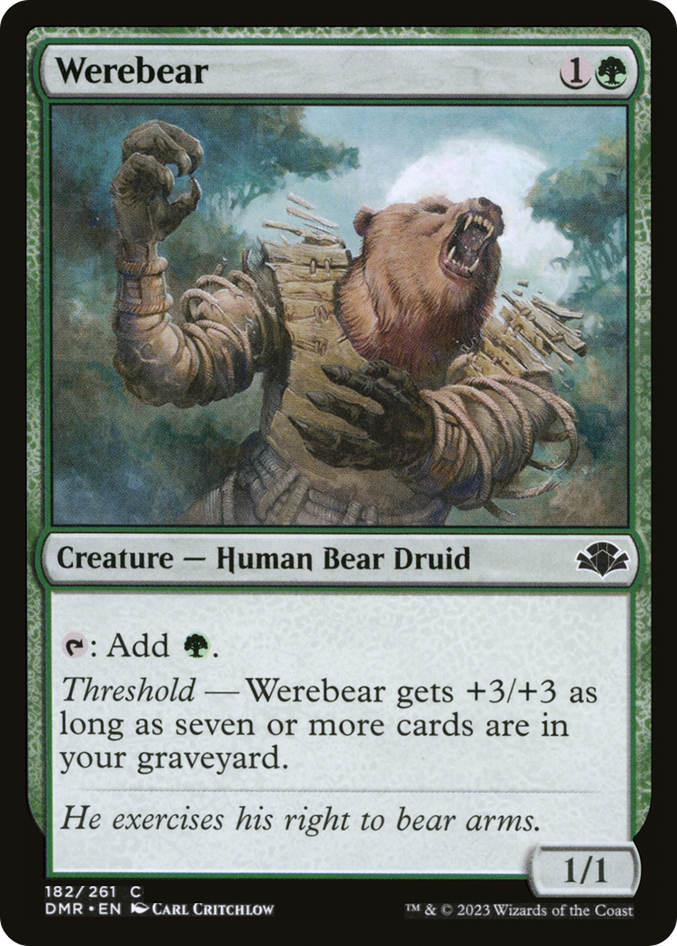 Werebear (DMR-182) - Dominaria Remastered Foil