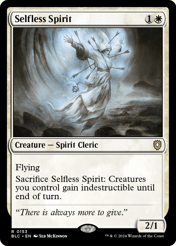 Selfless Spirit (BLC-153) - Bloomburrow Commander