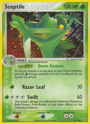 Sceptile  - Reverse Holofoil Emerald - Holo Rare