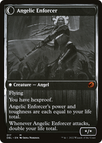 Enduring Angel (DBL-017) - Innistrad: Double Feature: (Double Faced Transform) Foil