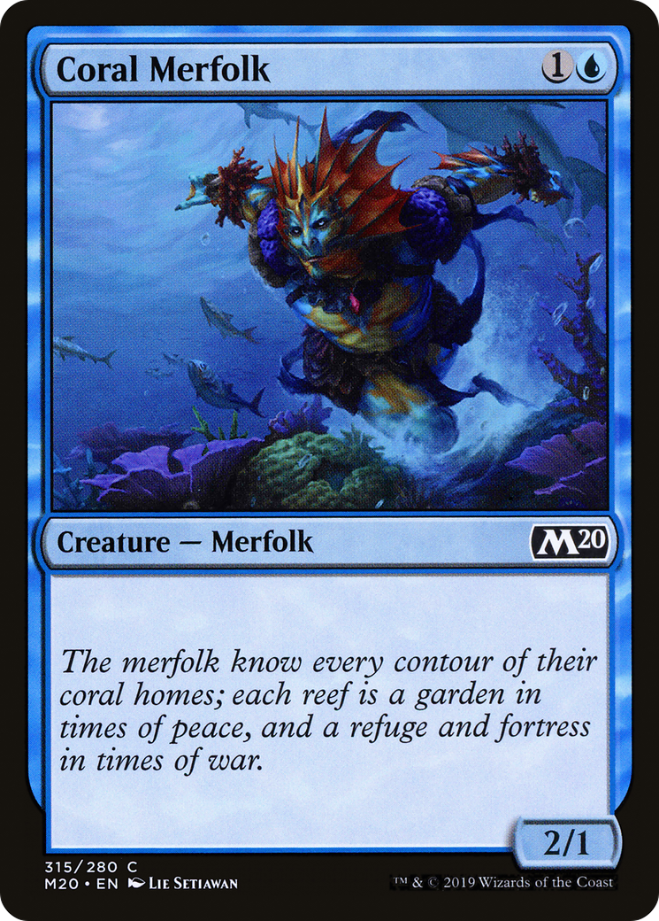 Coral Merfolk (M20-315) - Core Set 2020
