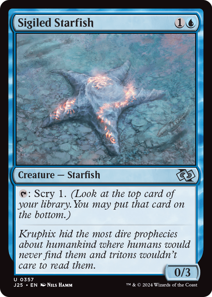 Sigiled Starfish (J25-357) - Foundations Jumpstart
