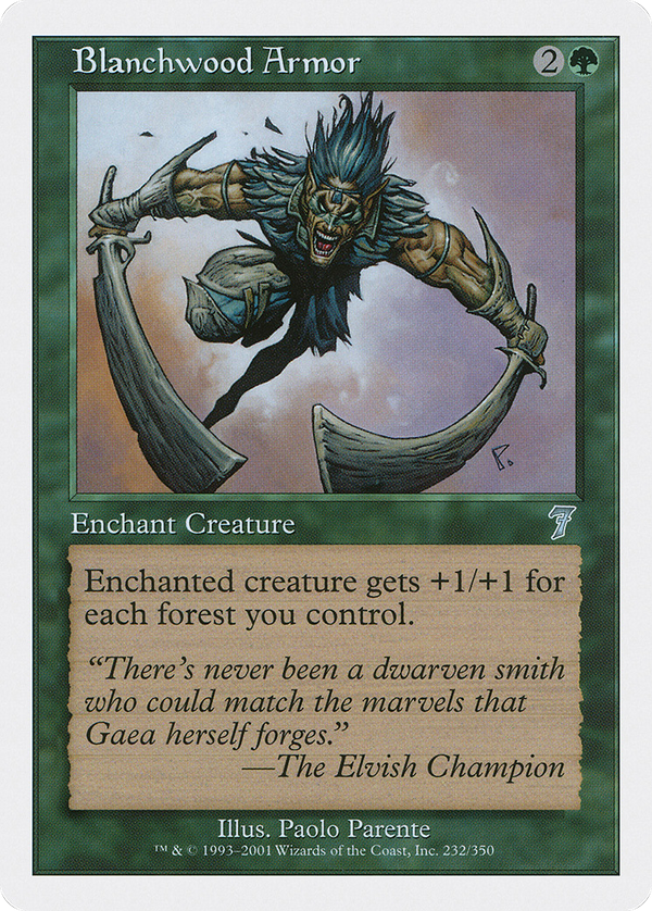 Blanchwood Armor (7ED-232) - 7th Edition Foil