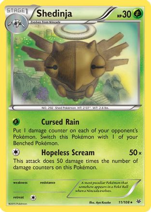 Shedinja 011  XY  Roaring Skies - Rare