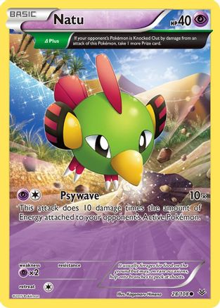 Natu (28 Delta) (28 Delta) 028  - Reverse Holofoil XY  Roaring Skies - Common