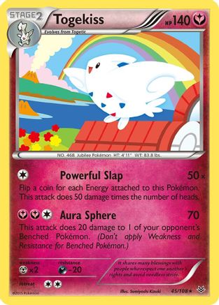Togekiss (45) (45) 045  - Reverse Holofoil XY  Roaring Skies - Rare