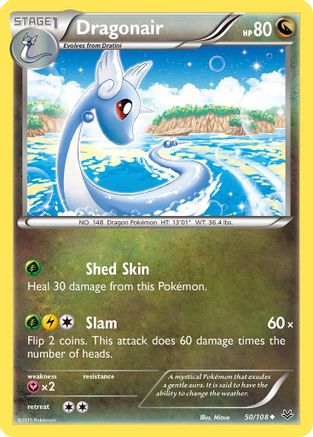 Dragonair 050  - Reverse Holofoil XY  Roaring Skies - Uncommon