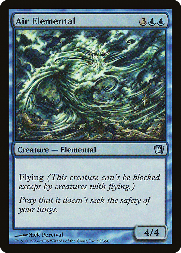 Air Elemental (9ED-058) - 9th Edition Foil