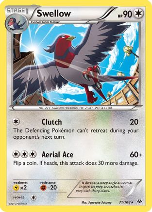 Swellow (71)  XY  Roaring Skies - Rare