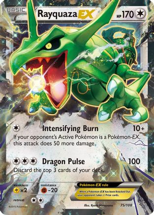 Rayquaza EX (75) (75) 075  - Holofoil XY  Roaring Skies - Ultra Rare