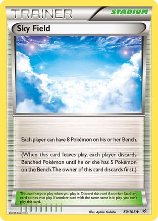 Sky Field 089  - Reverse Holofoil XY  Roaring Skies - Uncommon