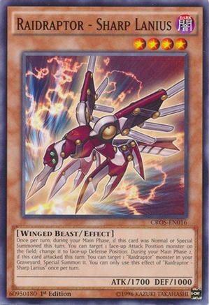Raidraptor - Sharp Lanius (CROS-EN016) - Crossed Souls Unlimited