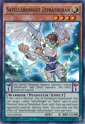 Satellarknight Zefrathuban (CROS-EN020) - Crossed Souls 1st Edition