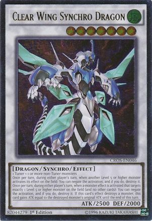 Clear Wing Synchro Dragon (UTR) (CROS-EN046) - Crossed Souls Unlimited