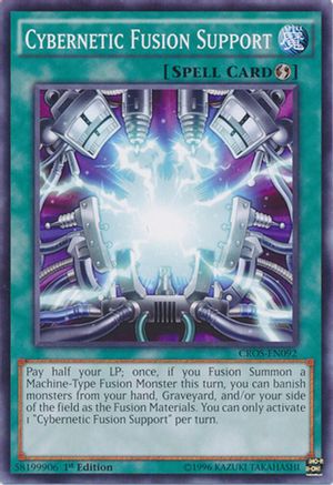 Cybernetic Fusion Support (CROS-EN092) - Crossed Souls 1st Edition