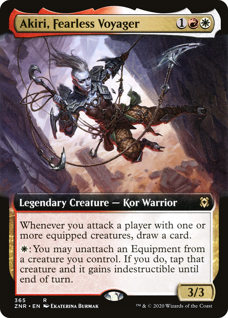 Akiri, Fearless Voyager (Extended Art) (ZNR-365) - Zendikar Rising: (Extended Art)