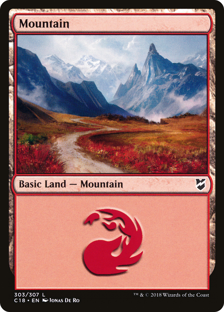 Mountain (303) (C18-303) - Commander 2018