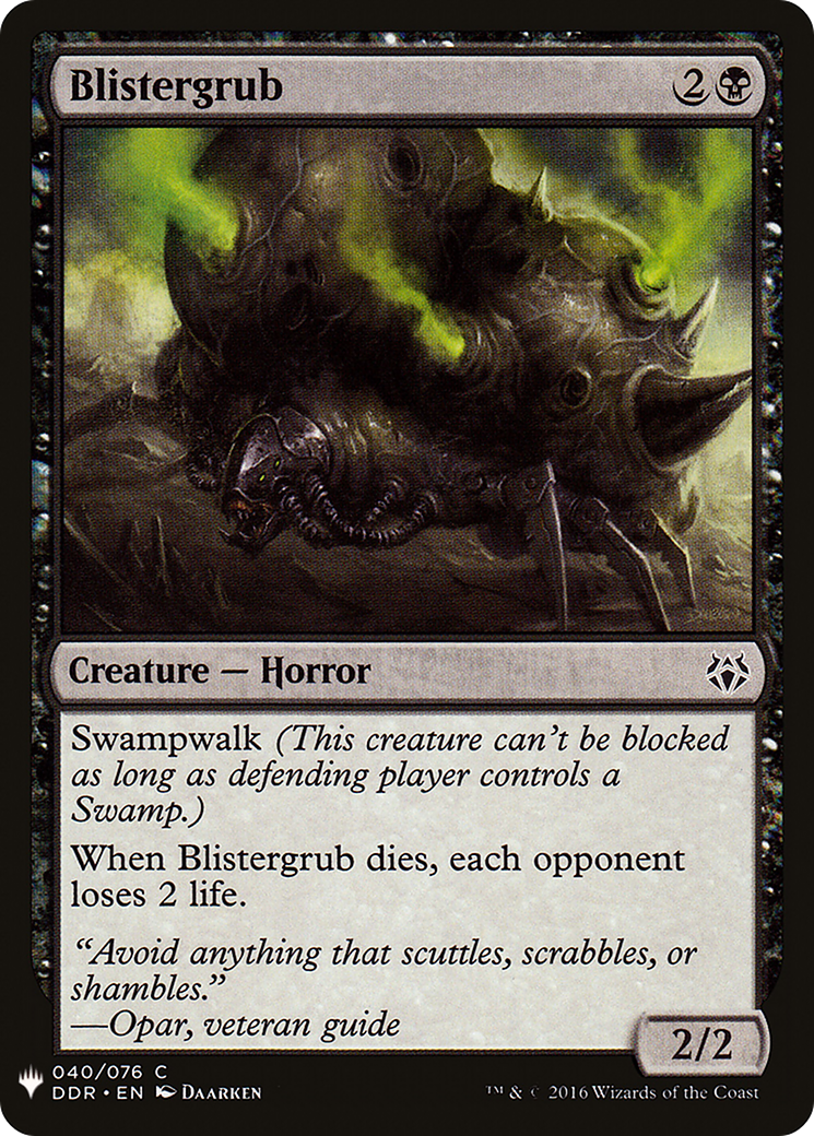 Blistergrub (LIST-040) - The List
