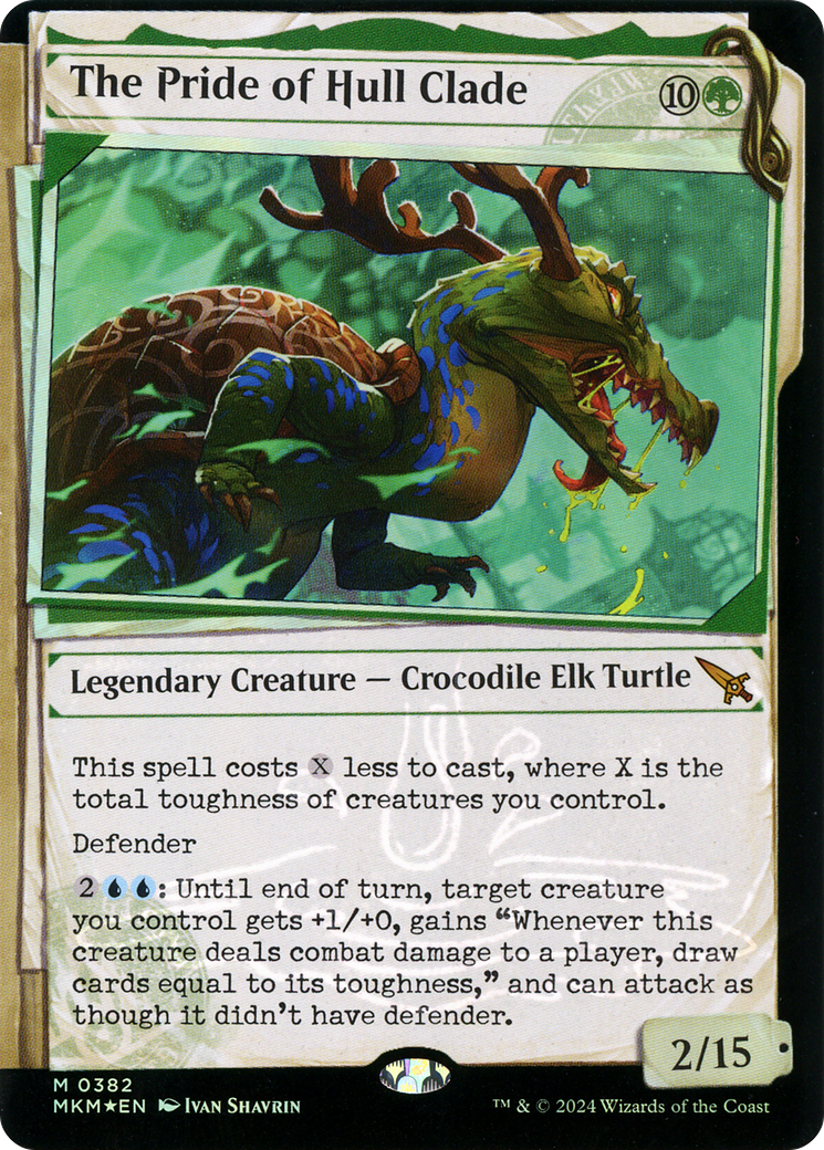 The Pride of Hull Clade (Showcase) (Invisible Ink) (MKM-382) - Murders at Karlov Manor: (Showcase) Foil