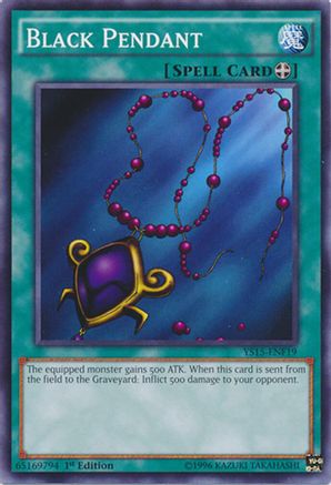 Black Pendant (YS15-ENF19) - Starter Deck: Saber Force 1st Edition