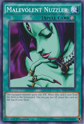 Malevolent Nuzzler (YS15-ENF20) - Starter Deck: Saber Force 1st Edition