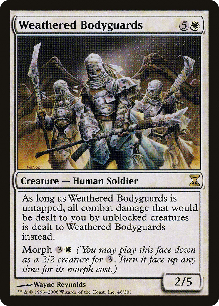 Weathered Bodyguards (TSP-046) - Time Spiral Foil