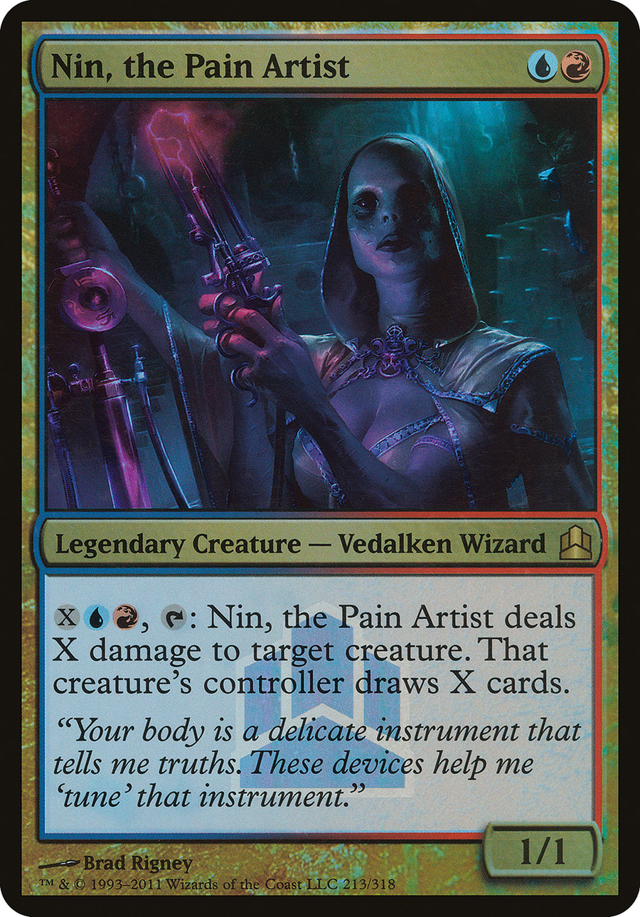 Nin, the Pain Artist (Commander Launch Promo) (OVER-213) - Commander 2011 Launch Party Foil