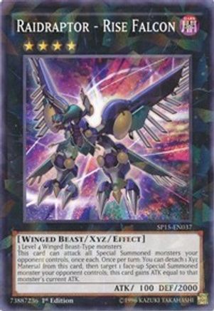 Raidraptor - Rise Falcon (Shatterfoil) (SP15-EN037) - Star Pack ARC-V 1st Edition