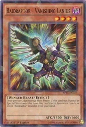 Raidraptor - Vanishing Lanius (Shatterfoil) (SP15-EN029) - Star Pack ARC-V 1st Edition