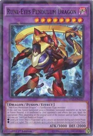Rune-Eyes Pendulum Dragon (Shatterfoil) (SP15-EN032) - Star Pack ARC-V 1st Edition