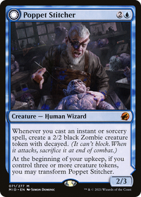 Poppet Stitcher (MID-071) - Innistrad: Midnight Hunt: (Double Faced Transform) Foil