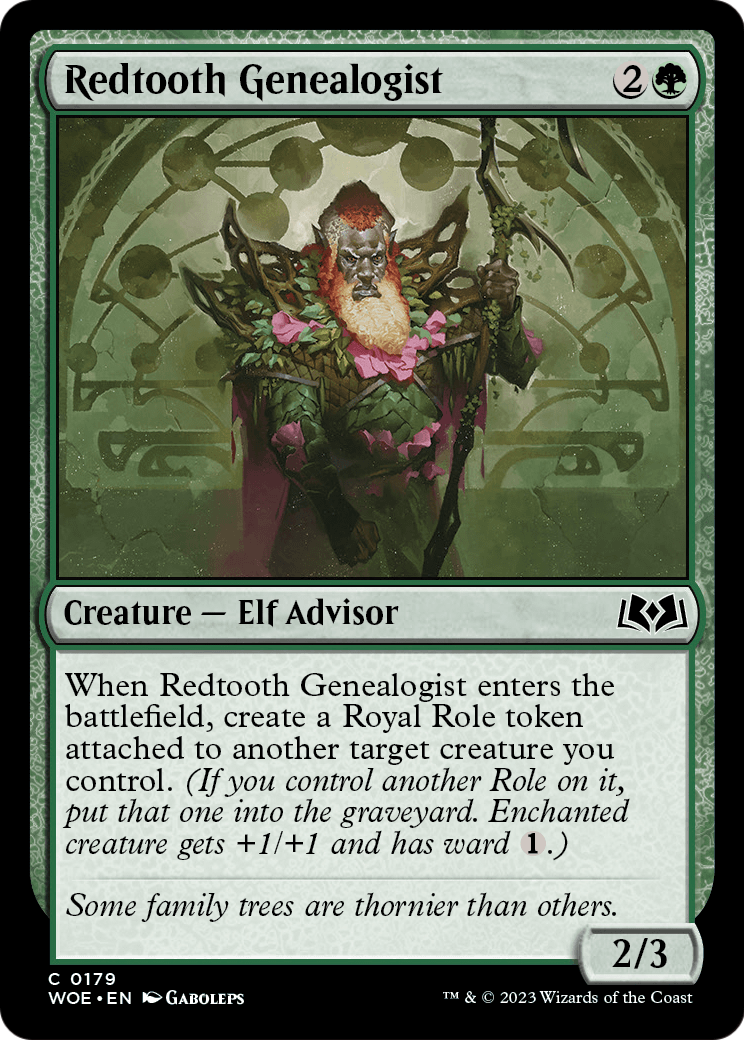Redtooth Genealogist (WOE-179) - Wilds of Eldraine Foil