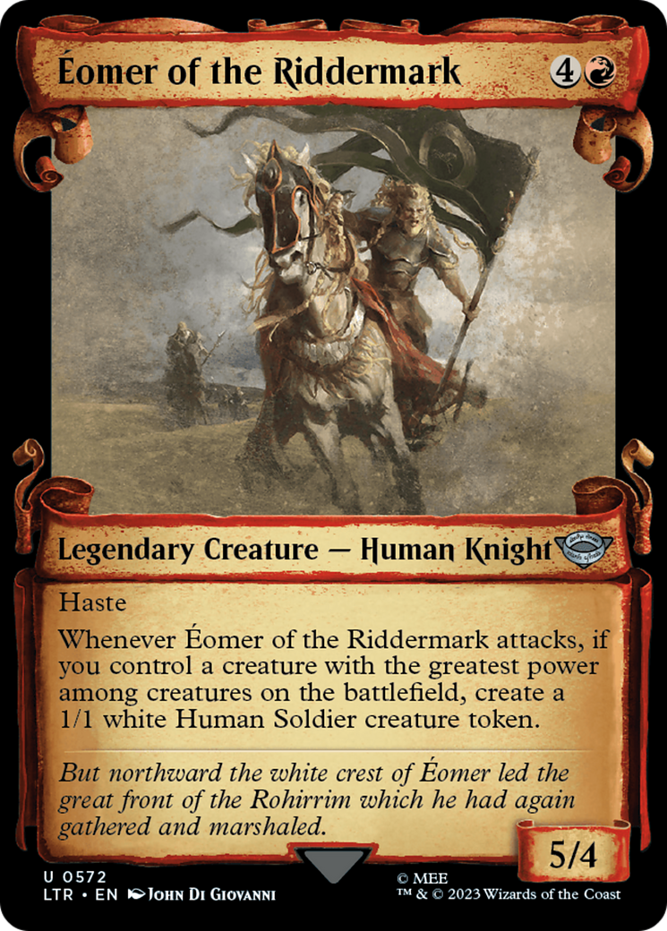 Eomer of the Riddermark (Showcase Scrolls) (LTR-572) - The Lord of the Rings: Tales of Middle-earth: (Showcase) Foil