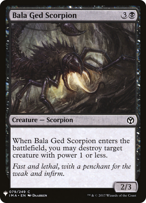Bala Ged Scorpion (LIST-079) - The List